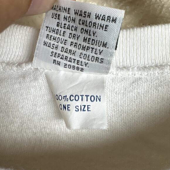 Vintage Seal Shirt One Size White Short Sleeve Cold Nose Warm Heart Cute USA 90s - Picture 4 of 9